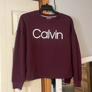 Calvin Klein, Maroon, worn once